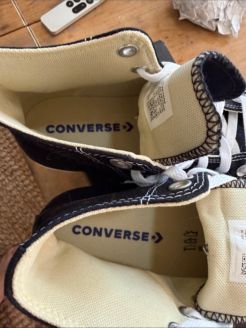 NIB Converse Chuck Taylor All Star Wide High Top Black M 6.5 / W 8.5 - Picture 5 of 7